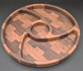 Round Four Compartment Serving Tray