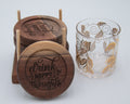 Drink Happy Thoughts Coaster Set